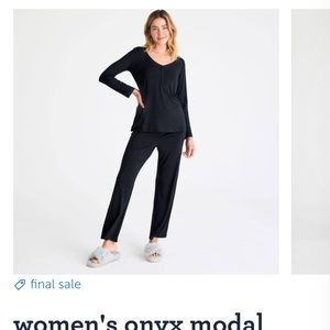 NWOT. Magnetic Me Size Small Womens Black Modal Pajama Set Never Worn